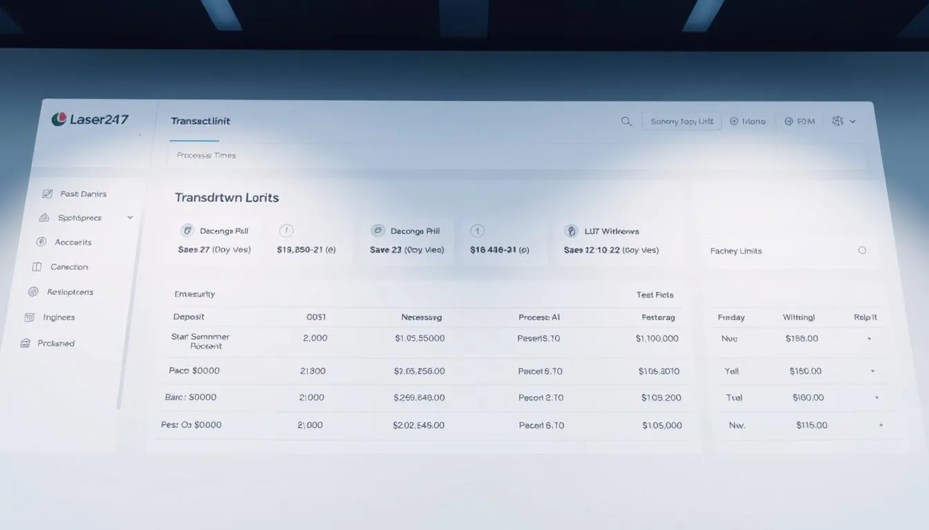 transaction limits on Laser247